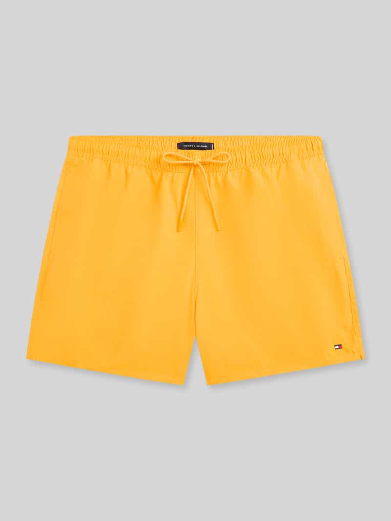 Spodenki kąpielowe o kroju regular fit z wyhaftowanym logo