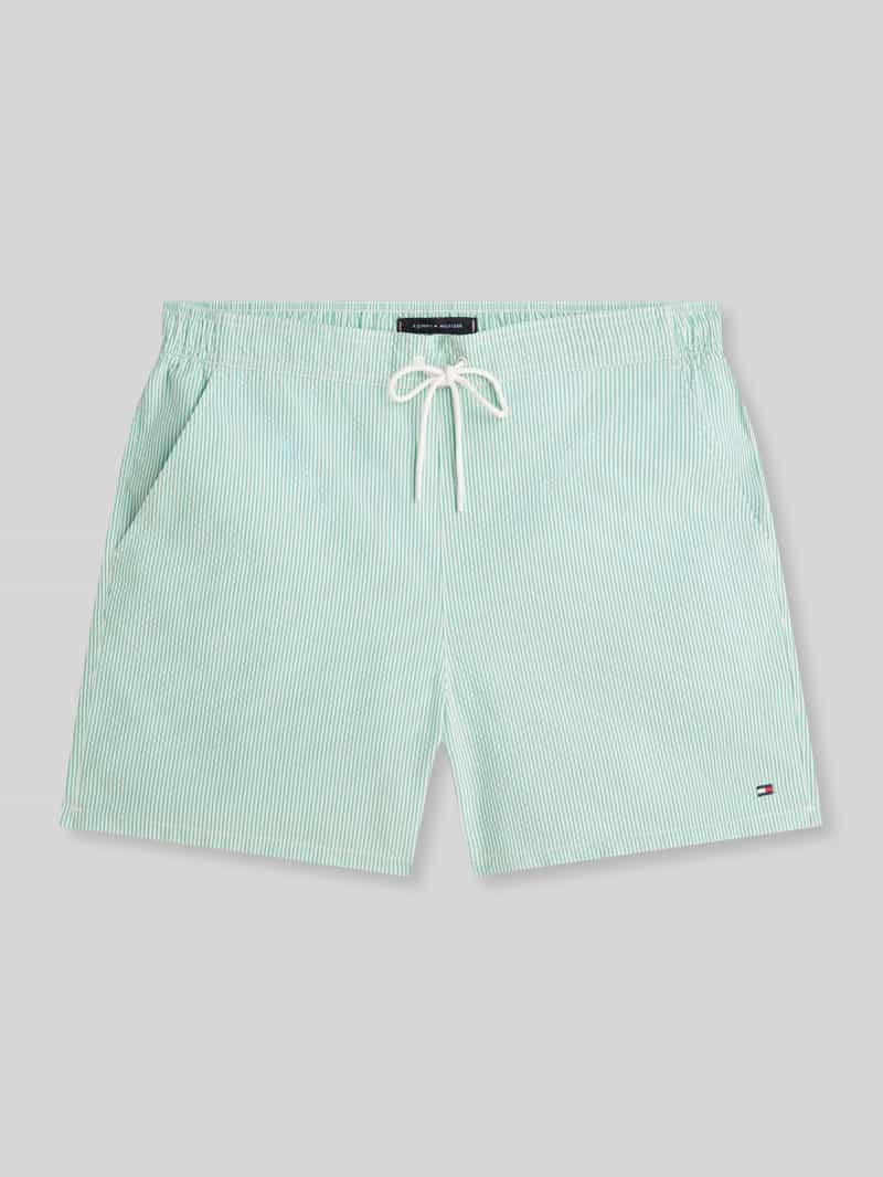 Spodenki kąpielowe o kroju regular fit z wyhaftowanym logo