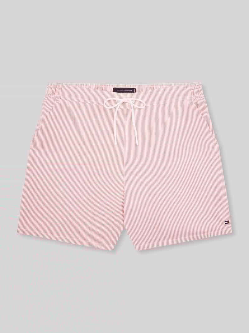 Spodenki kąpielowe o kroju regular fit z wyhaftowanym logo