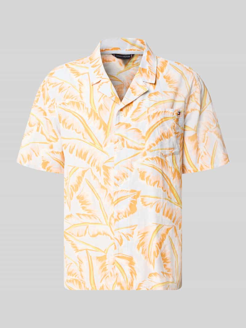 koszula casualowa o kroju regular fit z czystej bawełny model 'WOVEN BOWLING'