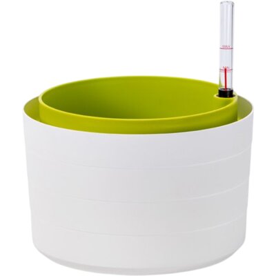 PLASTIA Donica samonawadniająca Berberis 26 5.8 L Biało-zielony