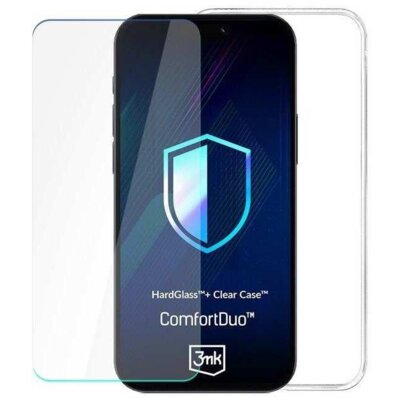 Etui 3MK ComfortDuo Clear do Samsung Galaxy S24 Przezroczysty szkło hartowane
