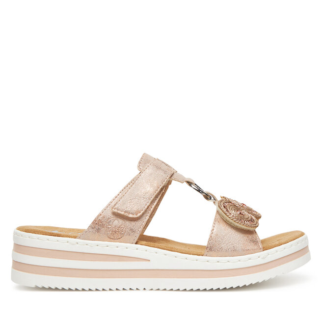 Klapki Rieker CEO-V0200-90 Różowy