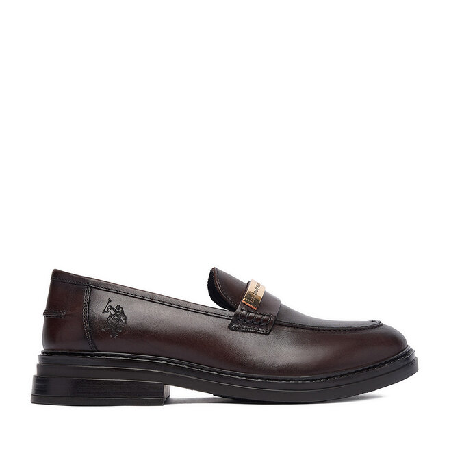 Loafersy U.S. Polo Assn. EO-ALYA001W/6L1 Brązowy ciemny