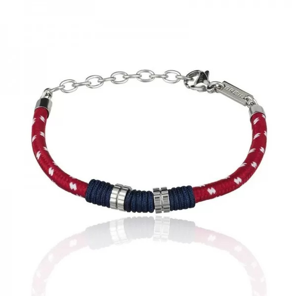 Biżuteria BREIL TJ2785. Bransoletka, Kolor czerwony. Mężczyzna.