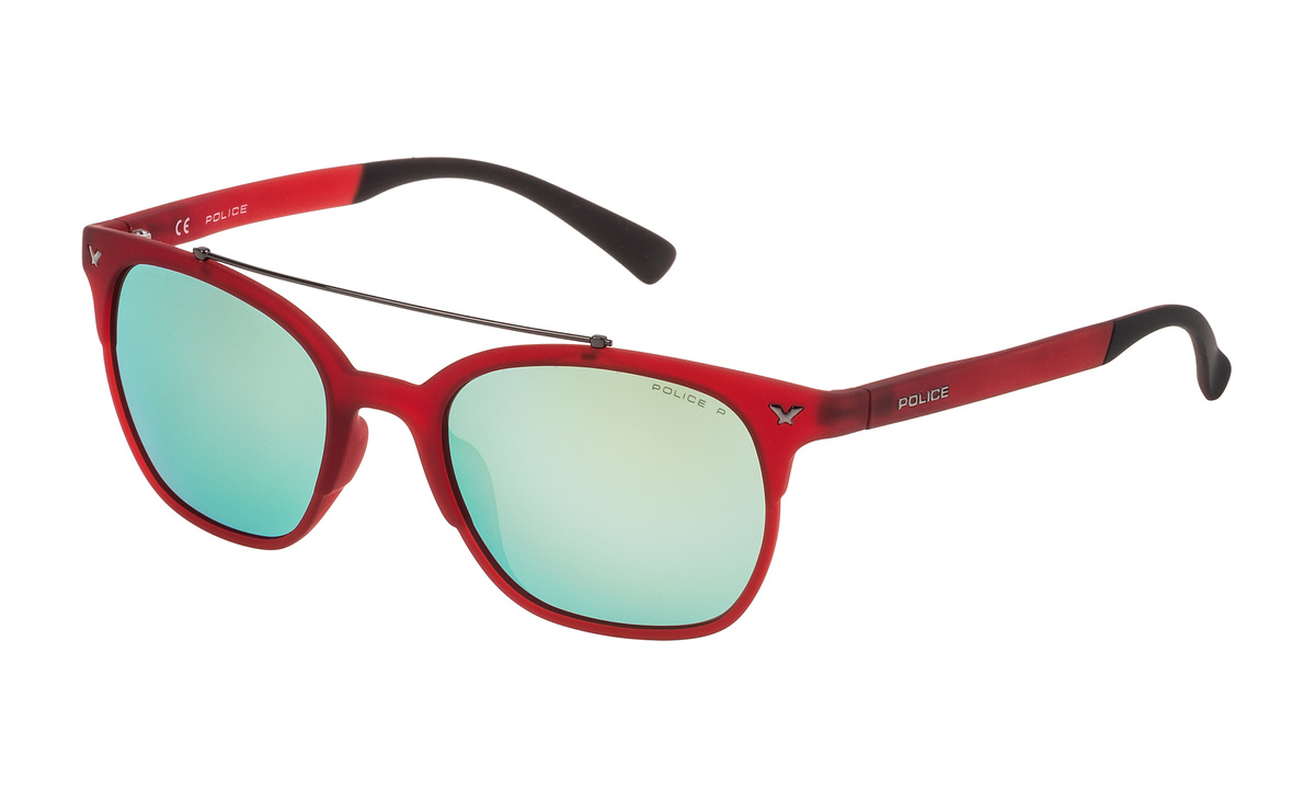 Okulary POLICE SK046516F5V. Okulary przeciwsłoneczne, Kolor czerwony. Mężczyzna.