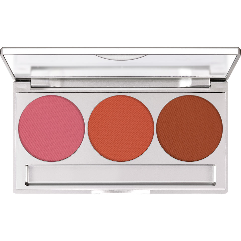 Kryolan Trio Blusher Magnetic Paleta Róży do Policzków Day