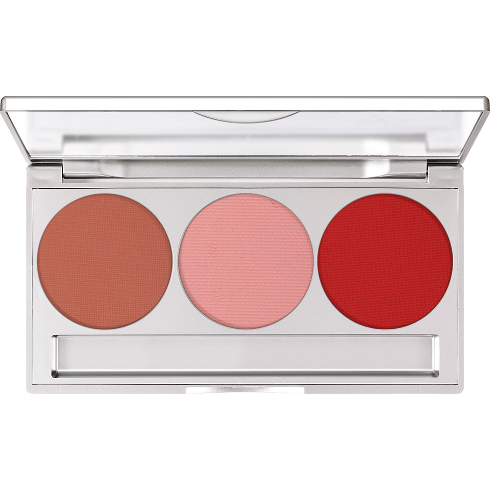 Kryolan Trio Blusher Magnetic Paleta Róży do Policzków Statement