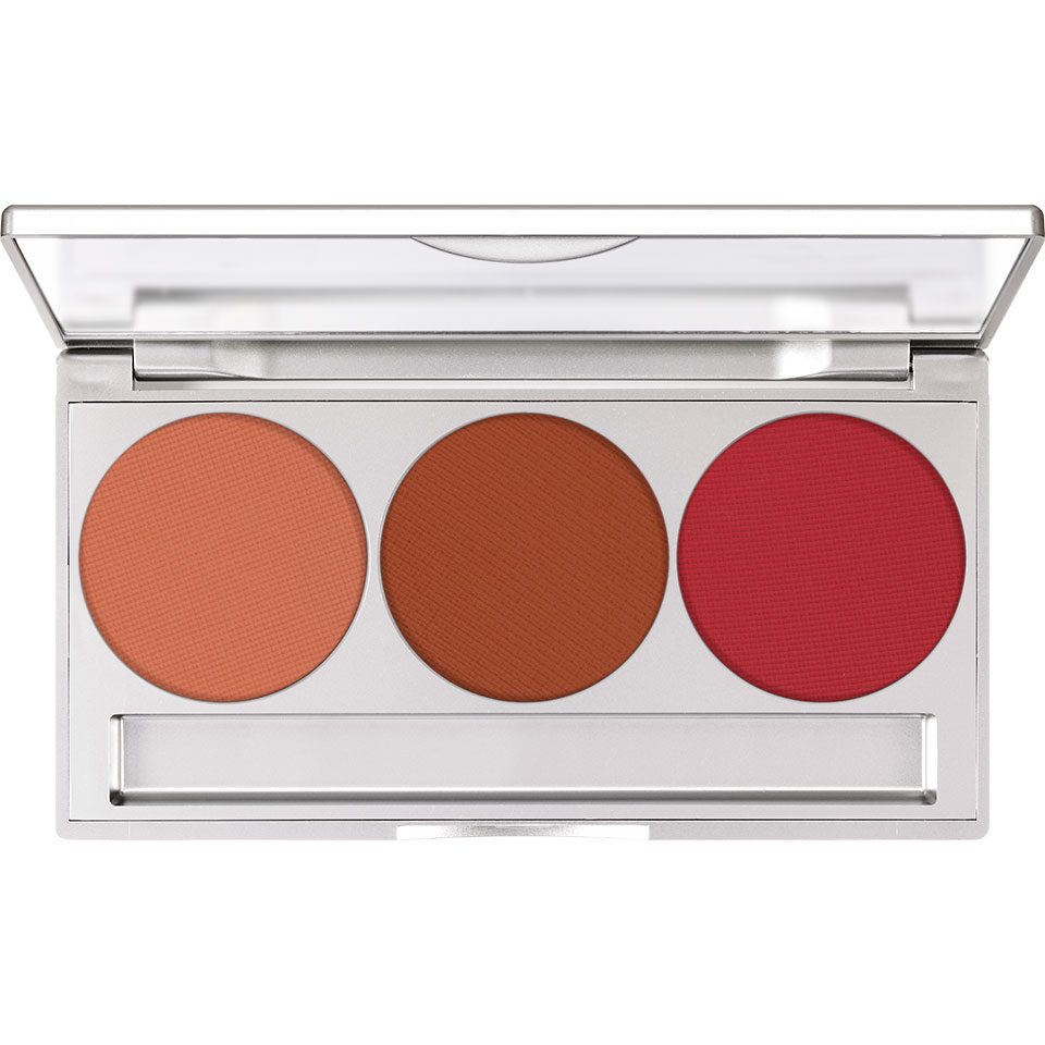 Kryolan Trio Blusher Magnetic Paleta Róży do Policzków Allure