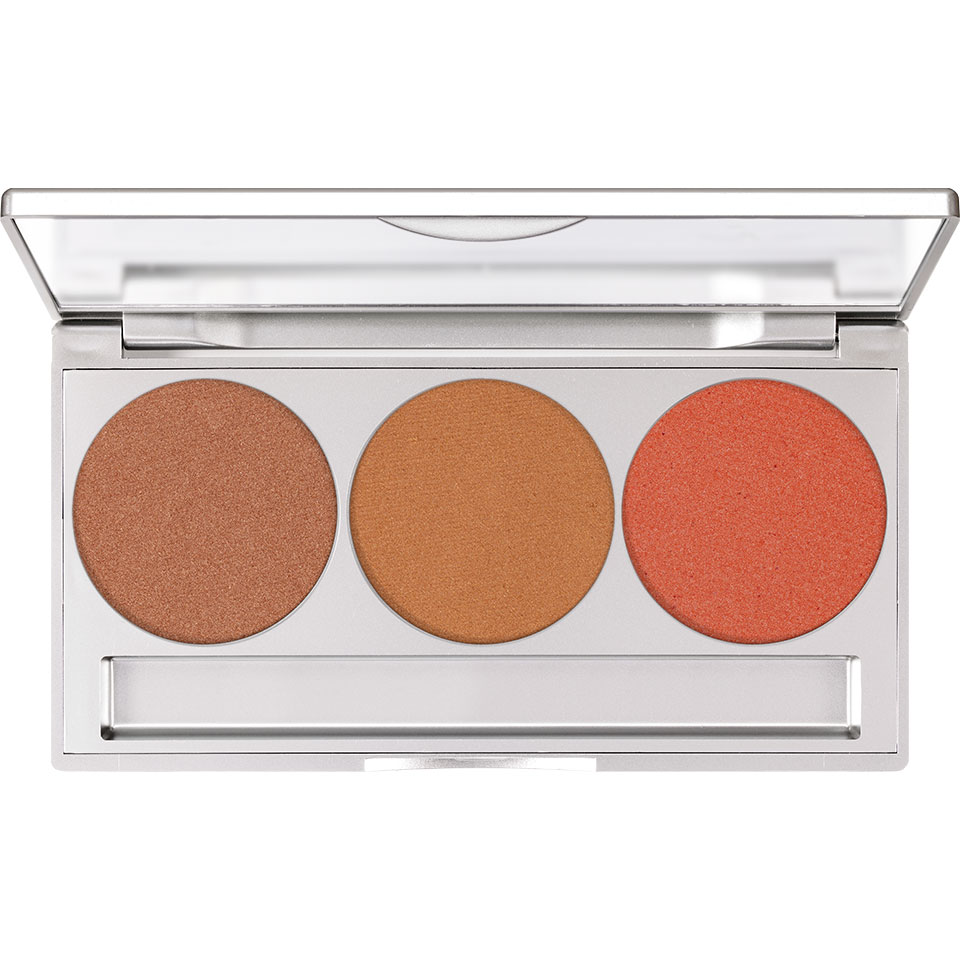 Kryolan Glamour Glow Paleta Pudrów Rozświetlających Glow 3