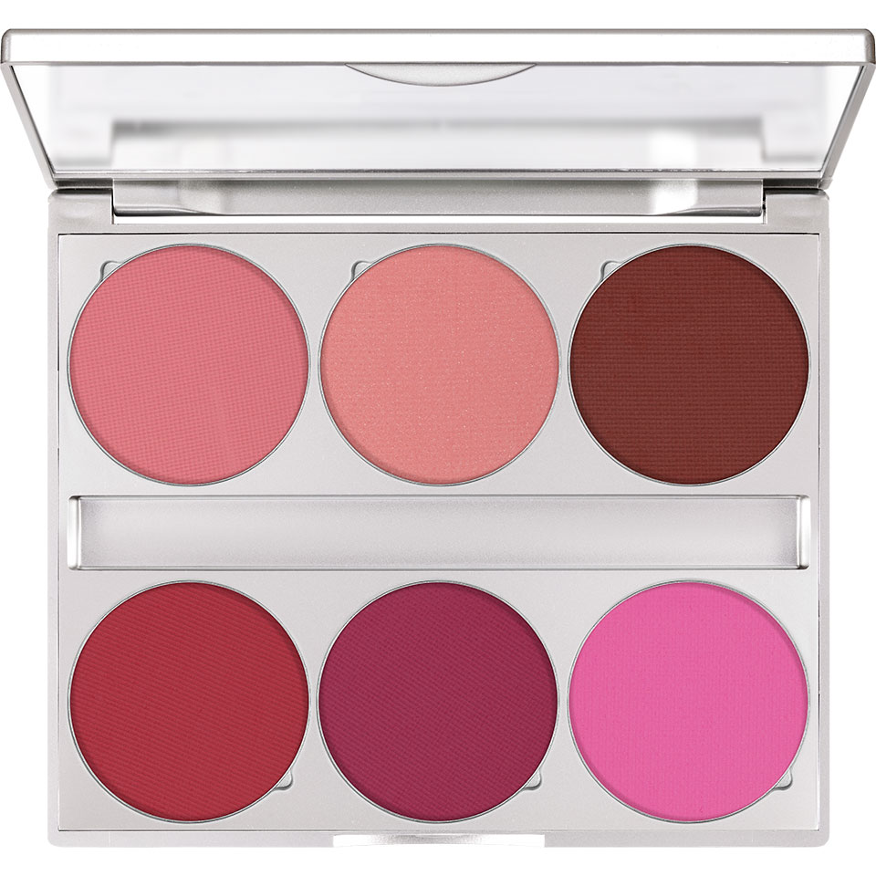 Kryolan Magnetic Blusher Palette Paleta 6 Róży do Policzków Bloom