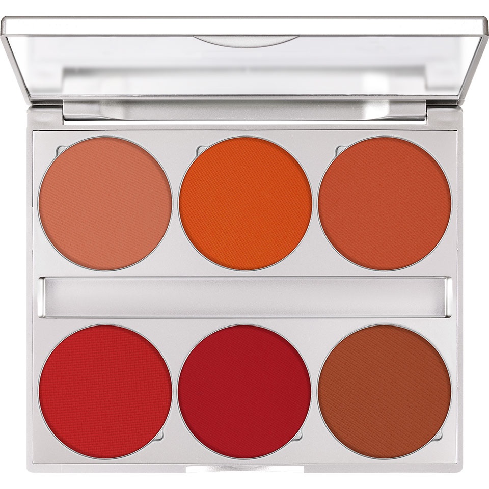 Kryolan Magnetic Blusher Palette Paleta 6 Róży do Policzków Lush