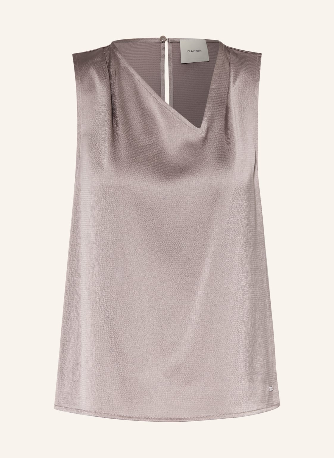 Calvin Klein Satynowa Bluzka rosa