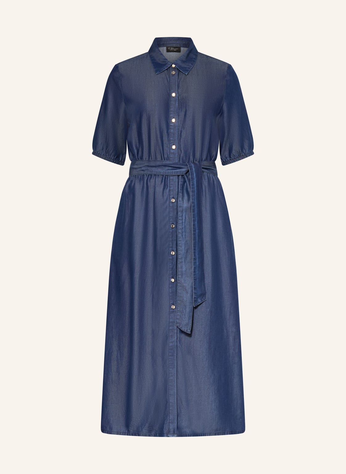 S.Oliver Black Label Sukienka Koszulowa W Stylu Jeansowym blau