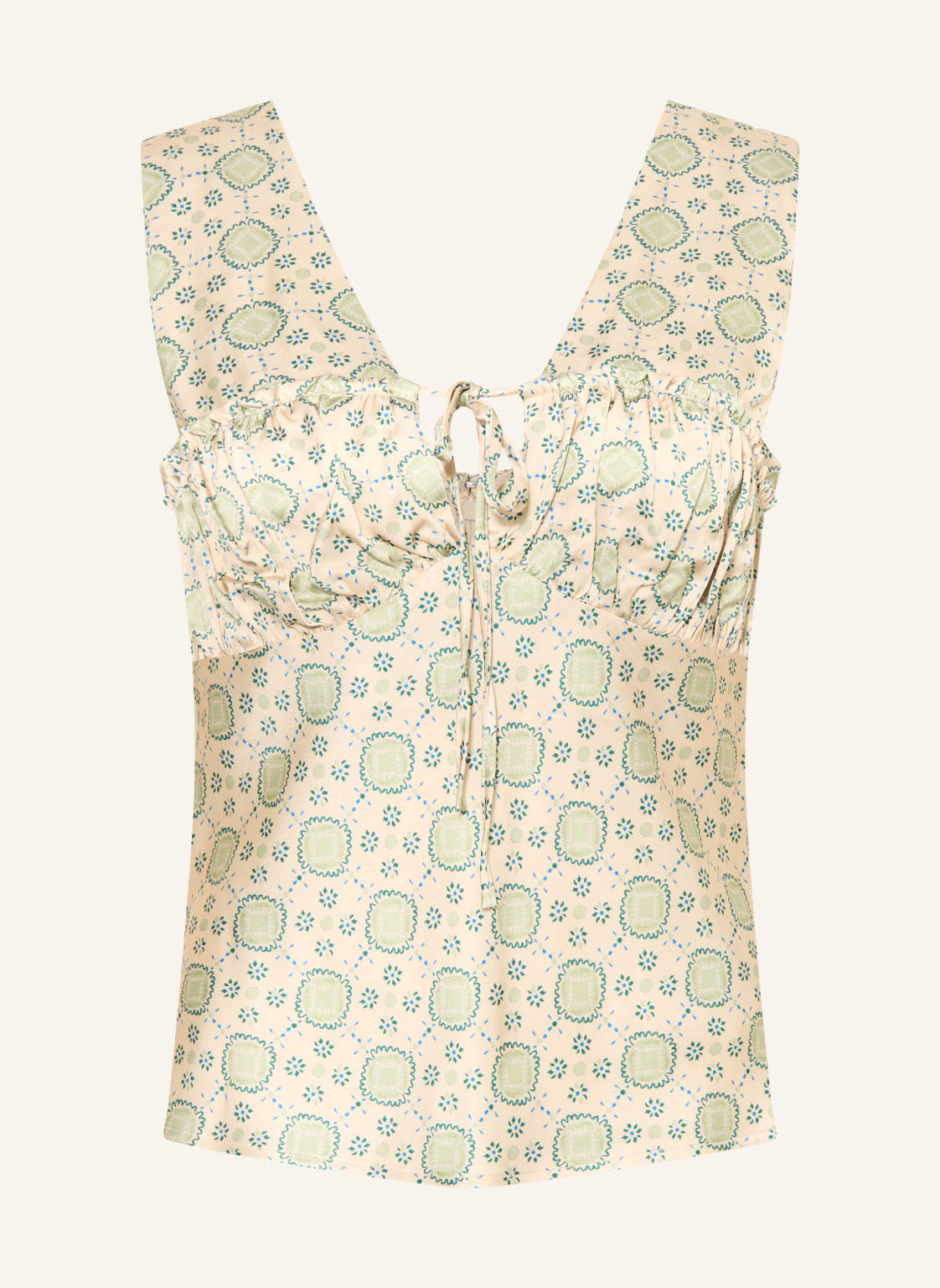 Claudie Pierlot Satynowa Bluzka beige