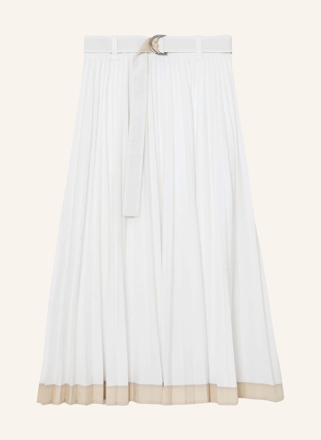 Reiss Spódnica Plisowana Allora weiss