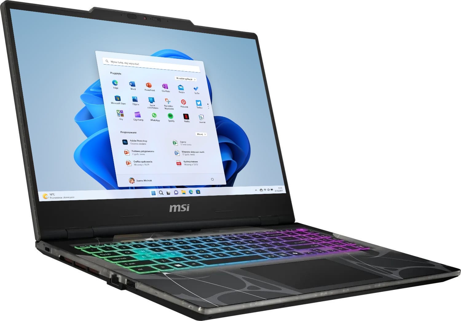 MSI Cyborg 15 B2RWEKG-044XPL - Core 5 210H 15,6'' 32GB 2TB W11H RTX 5050 B2RWEKG-044XPL_32GB_2000SSDW11H