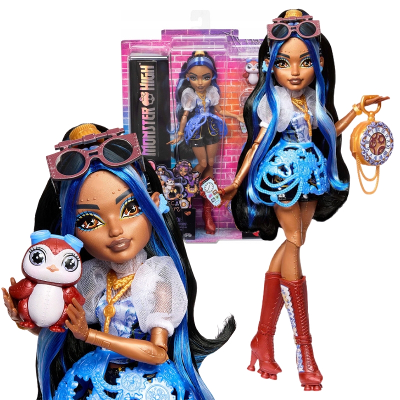 Monster High Lalka Robecca Steam + Akcesoria 4+