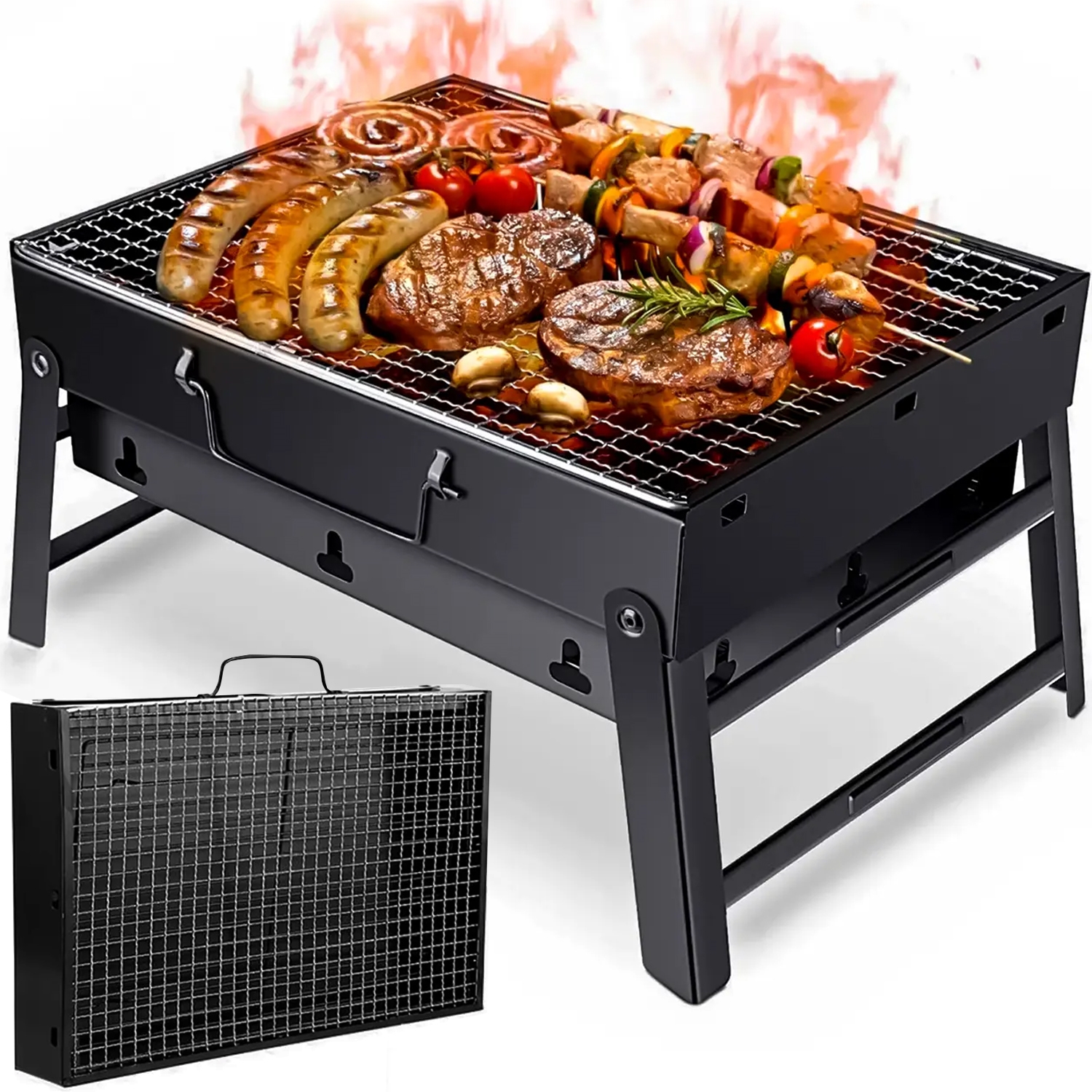 John Green Grill węglowy turystyczny składany w walizkę SDH1940