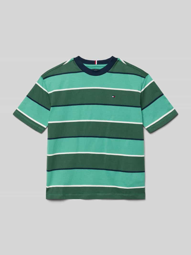 męski t-shirt o kroju regular fit z czystej bawełny