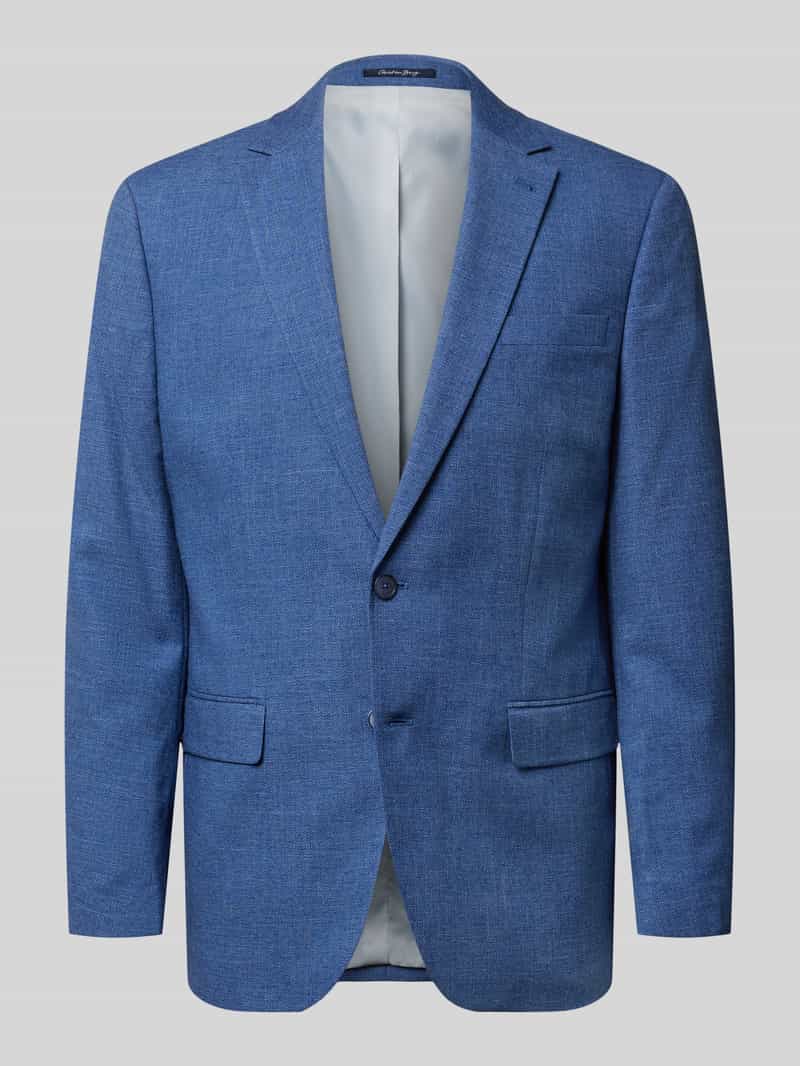 Marynarka na 2 guziki o kroju regular fit z kieszeniami z patką