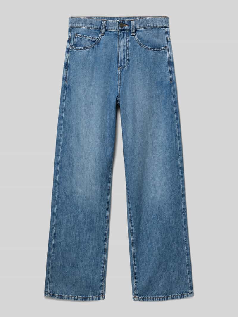 Jeansy w kroju loose fit z czystej bawełny