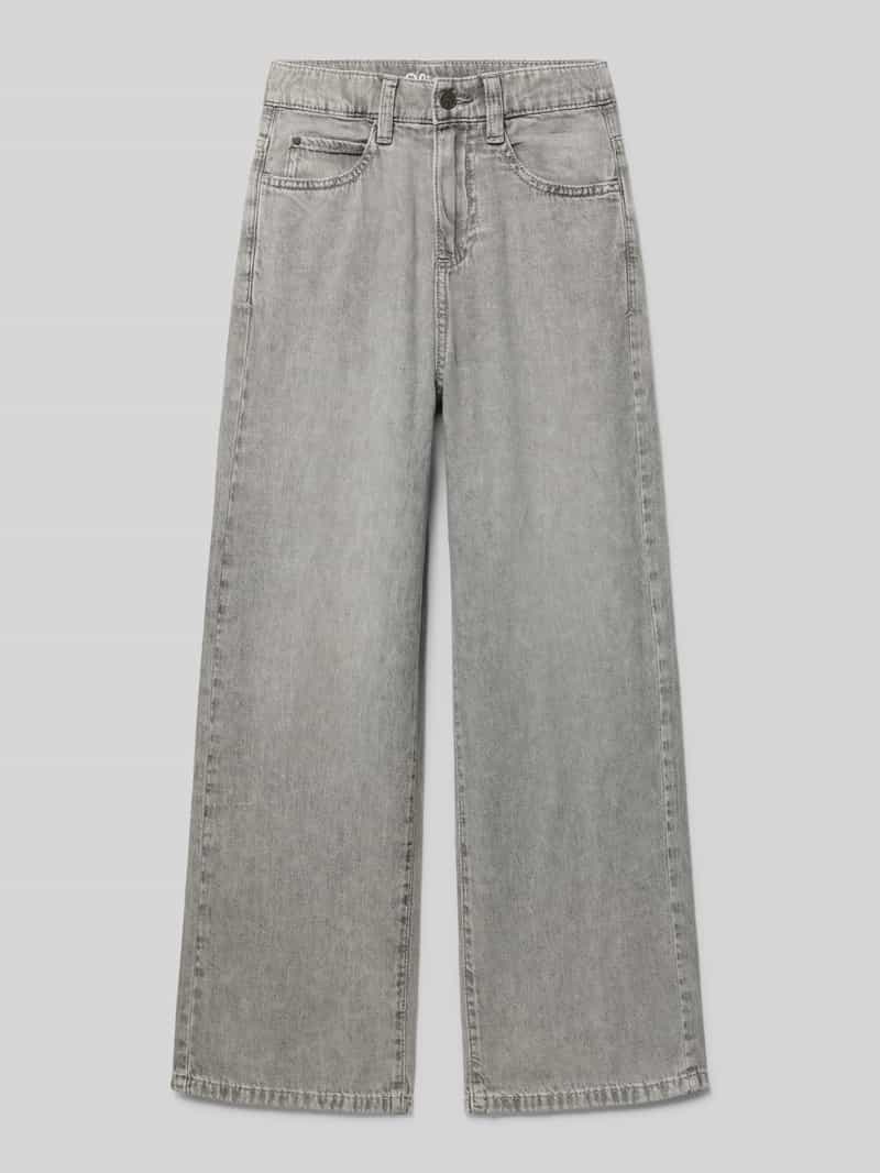 Jeansy w kroju loose fit z czystej bawełny