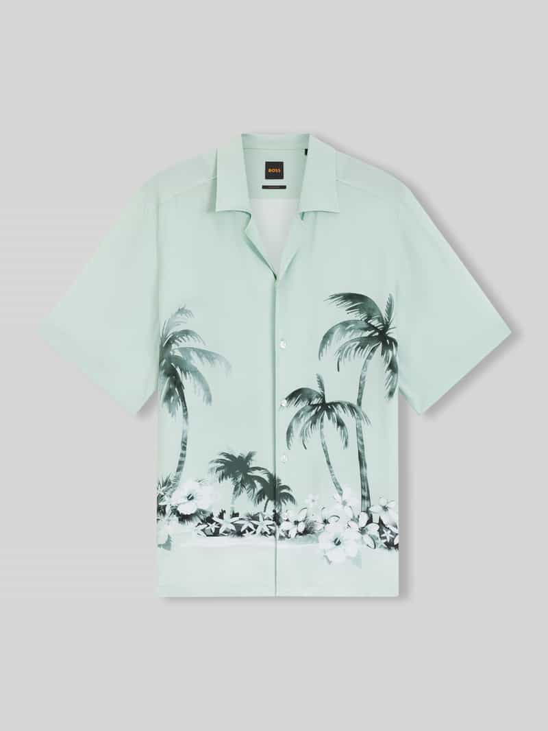 Koszula casual z wiskozy o kroju regular fit