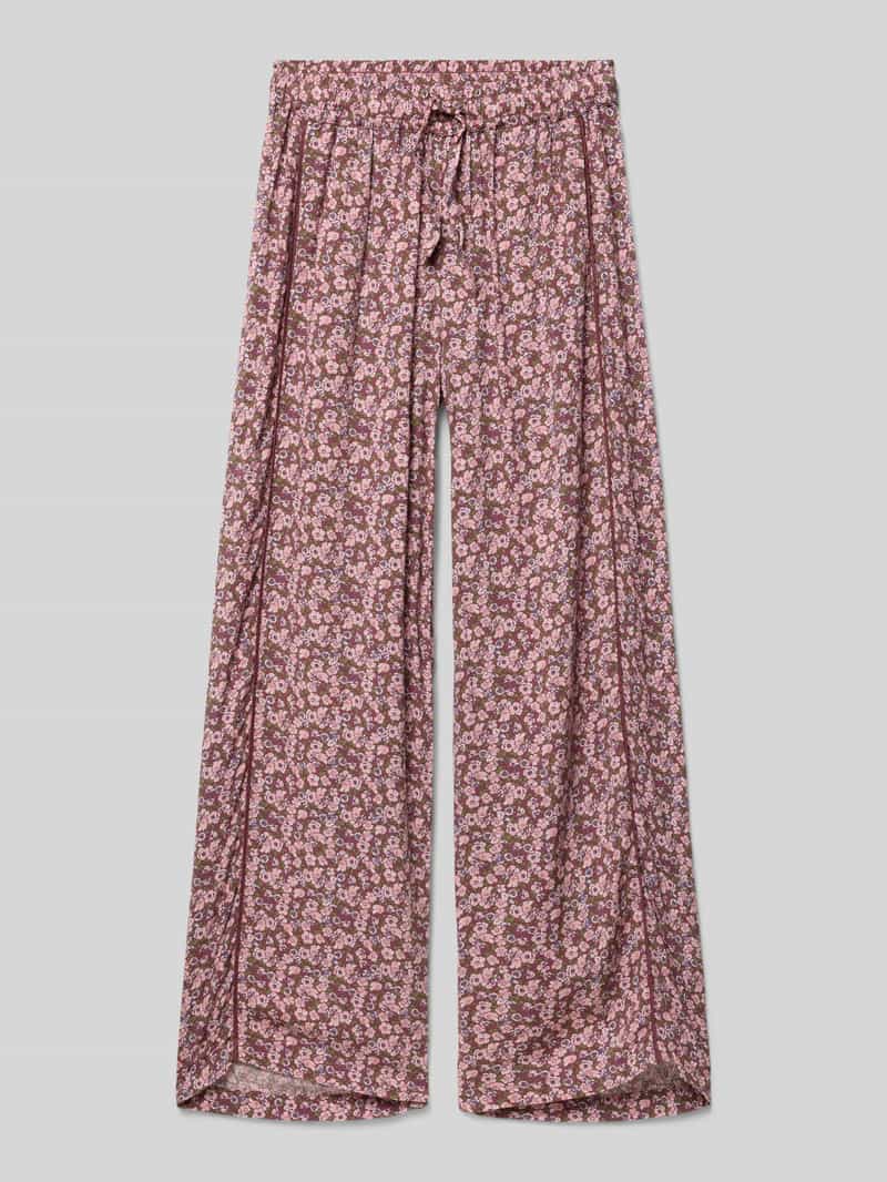 krój loose fit szerokość spodnie z czystej wiskozy model 'GLOW'