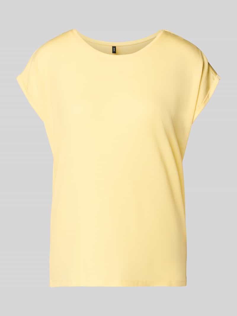 t-shirt o kroju relaxed fit z mieszanki lyocellu model 'AVA'