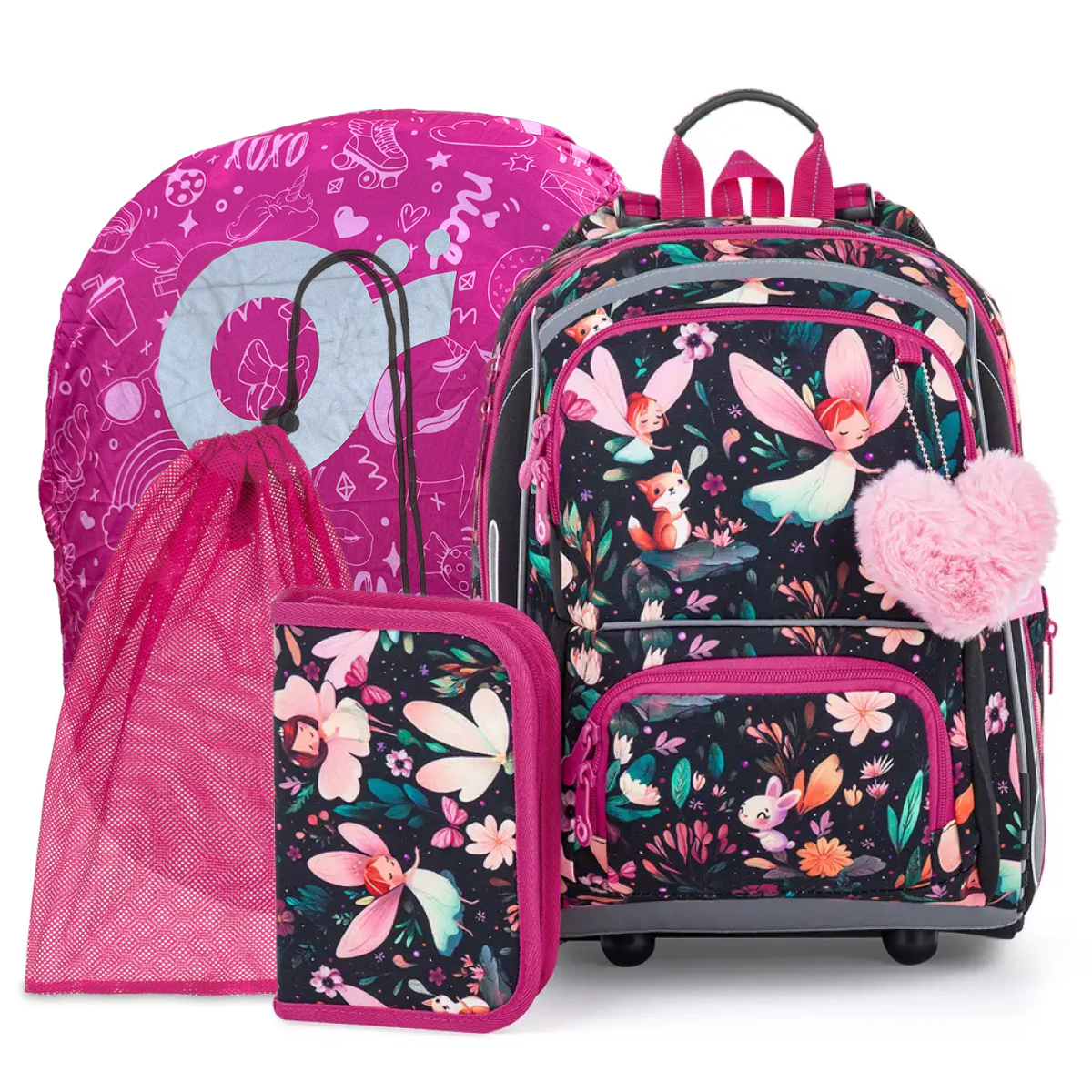 Topgal Komplet szkolny BEBE 26002 SET 4IN1