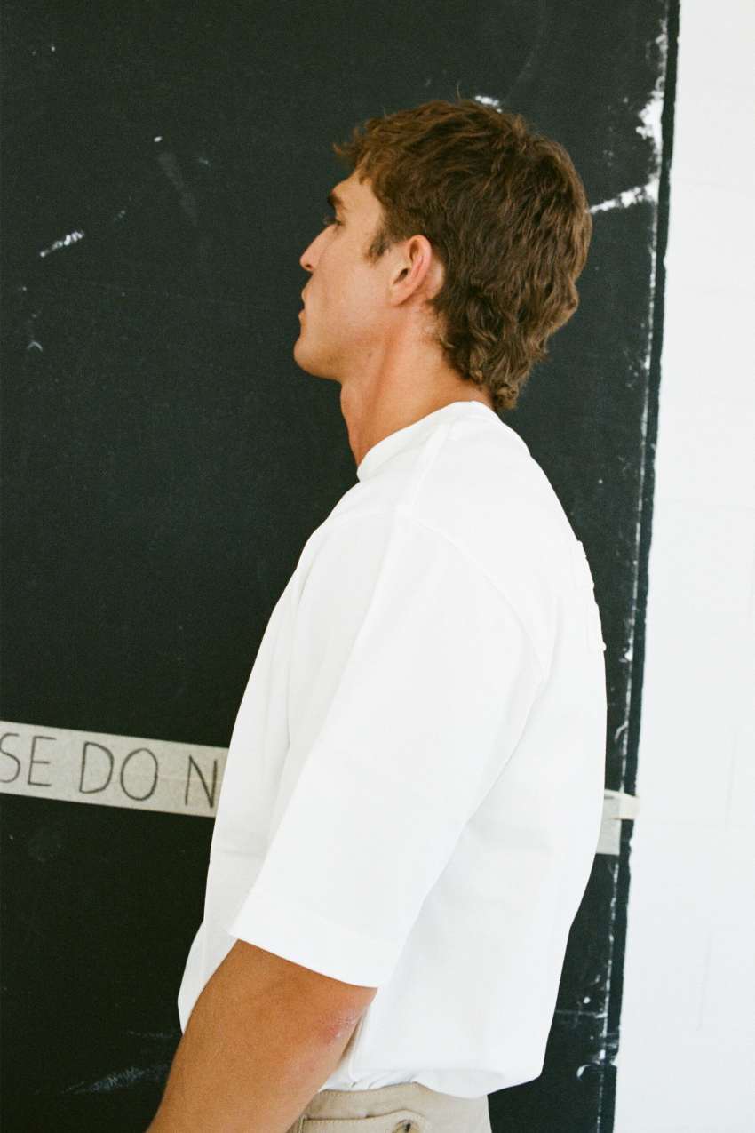 Bawełniany T-shirt z haftem