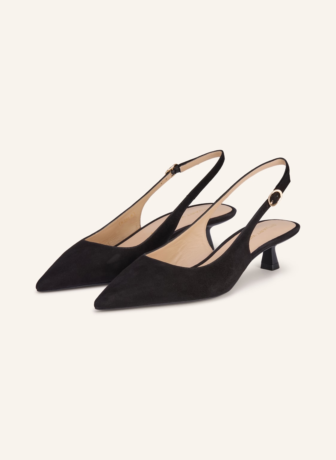 Stuart Weitzman Czółenka Sling Sculpt schwarz