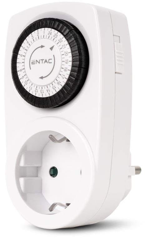 Entac EMT24-1E adapter wtyczek zasilających Biały, Czarny