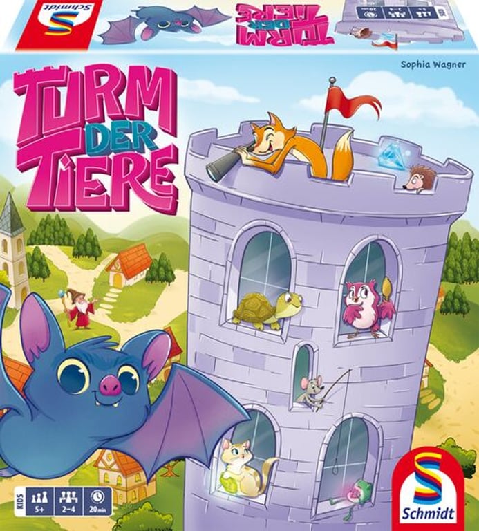 Schmidt Spiele Turm der Tiere 20 min Gra planszowa