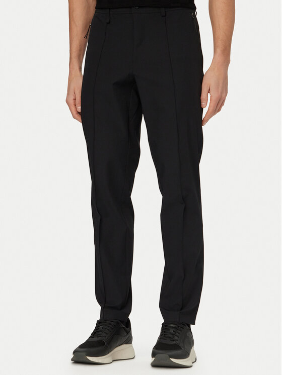 BOSS Spodnie materiałowe PS Spirit70 50558948 Czarny Tapered Fit
