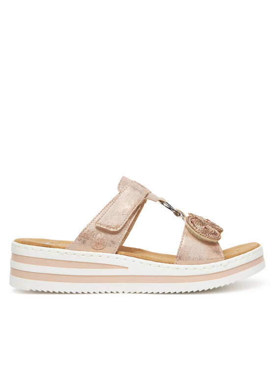 Rieker Klapki CEO-V0200-90 Różowy