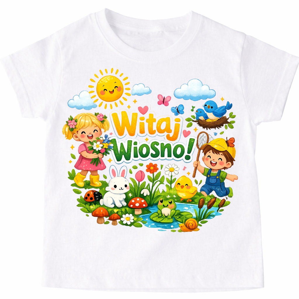 Koszulka na Dzień Wiosny WITAJ WIOSNO - wzór wiosna24