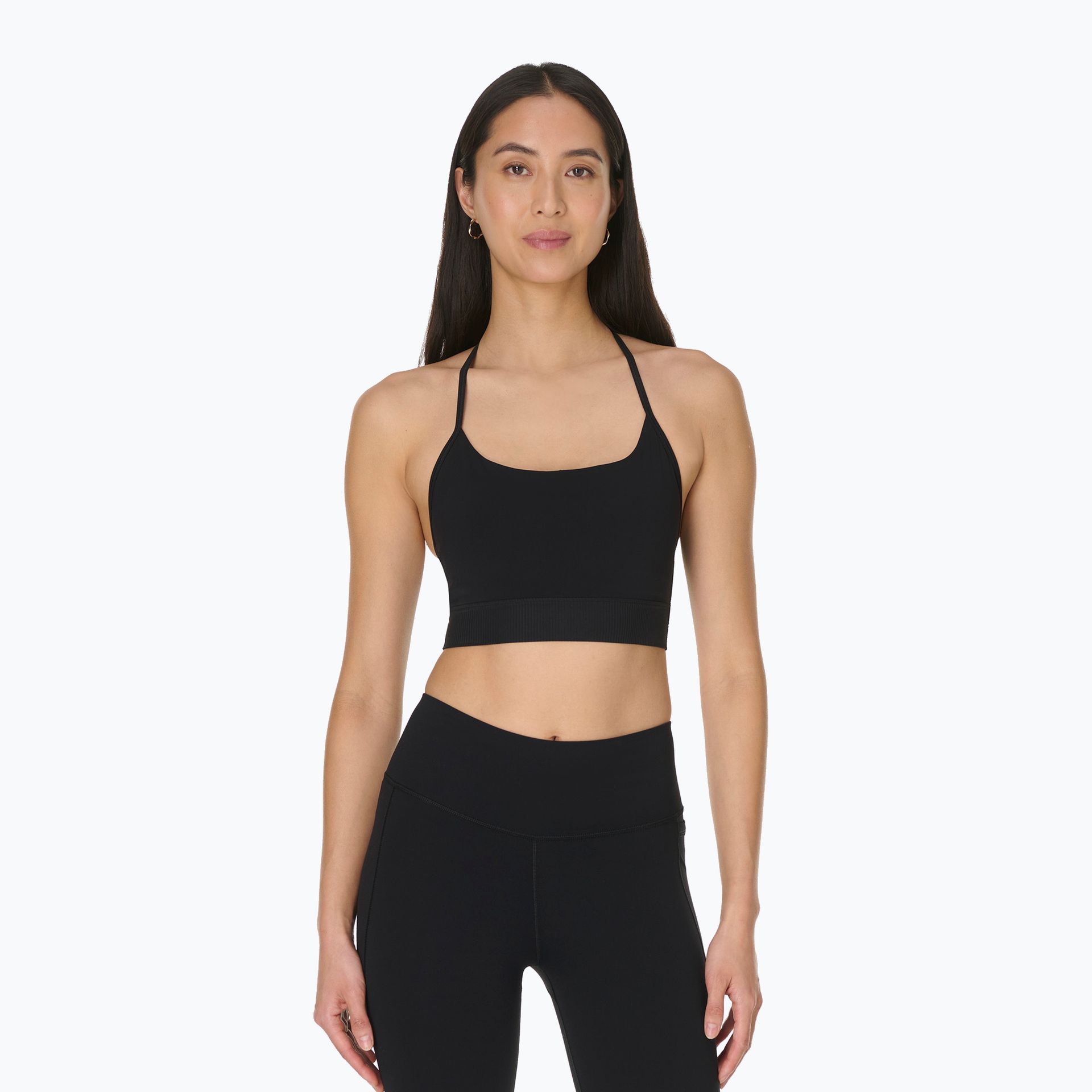 Biustonosz treningowy Sweaty Betty Ultimate Studio Ribbed black WYSYŁKA W 24H 30 DNI NA ZWROT
