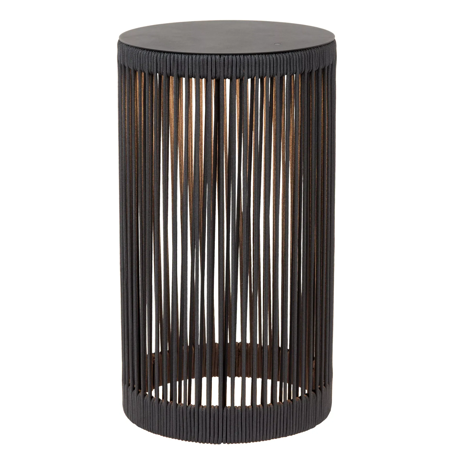 LUCIDE PINGI stolik siedzisko lampa 61cm z czarnego sznurka IP44 LED 3W 3000K DIM ładowanie USB 06822/62/30