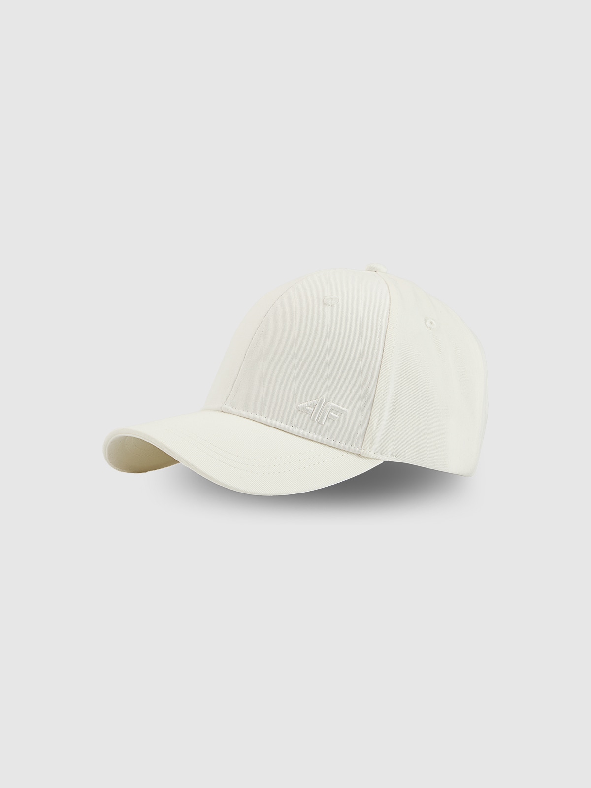 4F Czapka z daszkiem snapback uniseks - biała XS/S (56cm)