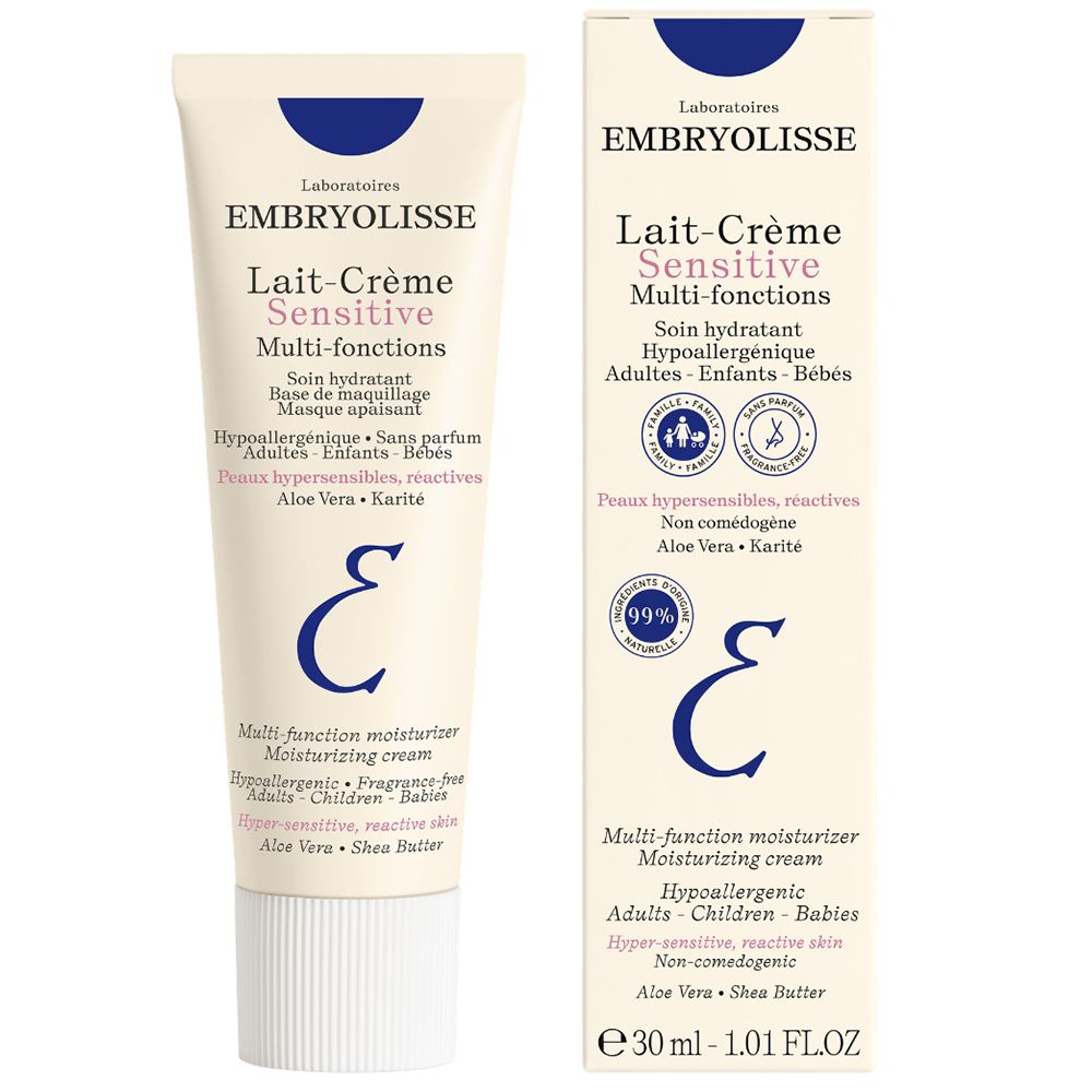 Embryolisse Lait-Creme Sensitive, krem odżywczo-nawilżający dla skóry wrażliwej, 30 ml