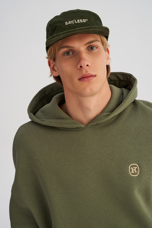 Czapka sztruksowa CAMPER zielona