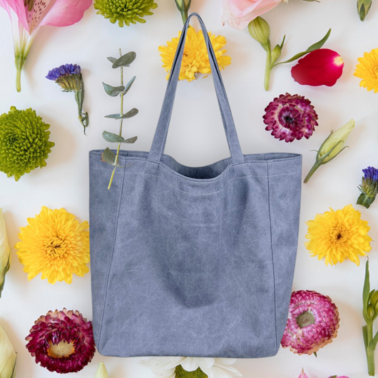 Lazy bag torba ciemnoniebieska na zamek / vegan