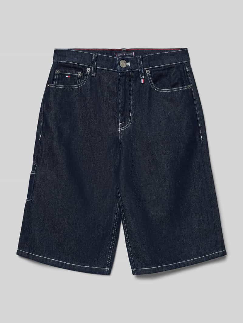 Szorty jeansowe o kroju baggy z mieszanki bawełny i lyocellu