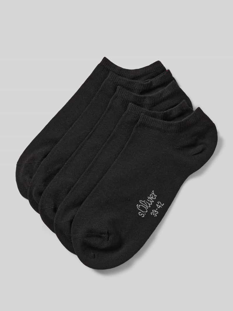 Skarpety do sneakersów z mieszanki bawełny w zestawie 5 szt.