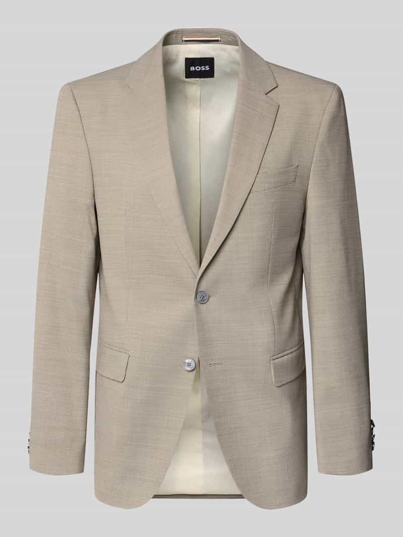 Marynarka garniturowa o kroju regular fit z dodatkiem żywej wełny model 'JASPER'