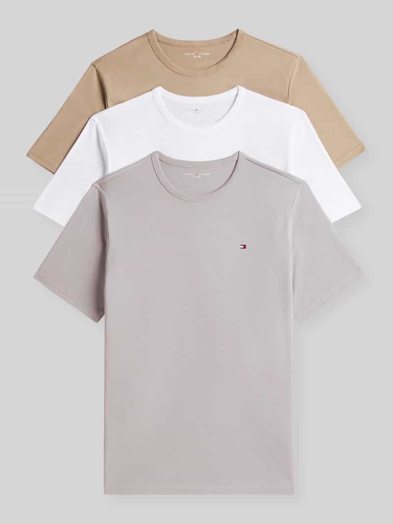 T-shirty o kroju regular fit w zestaw 3 szt.