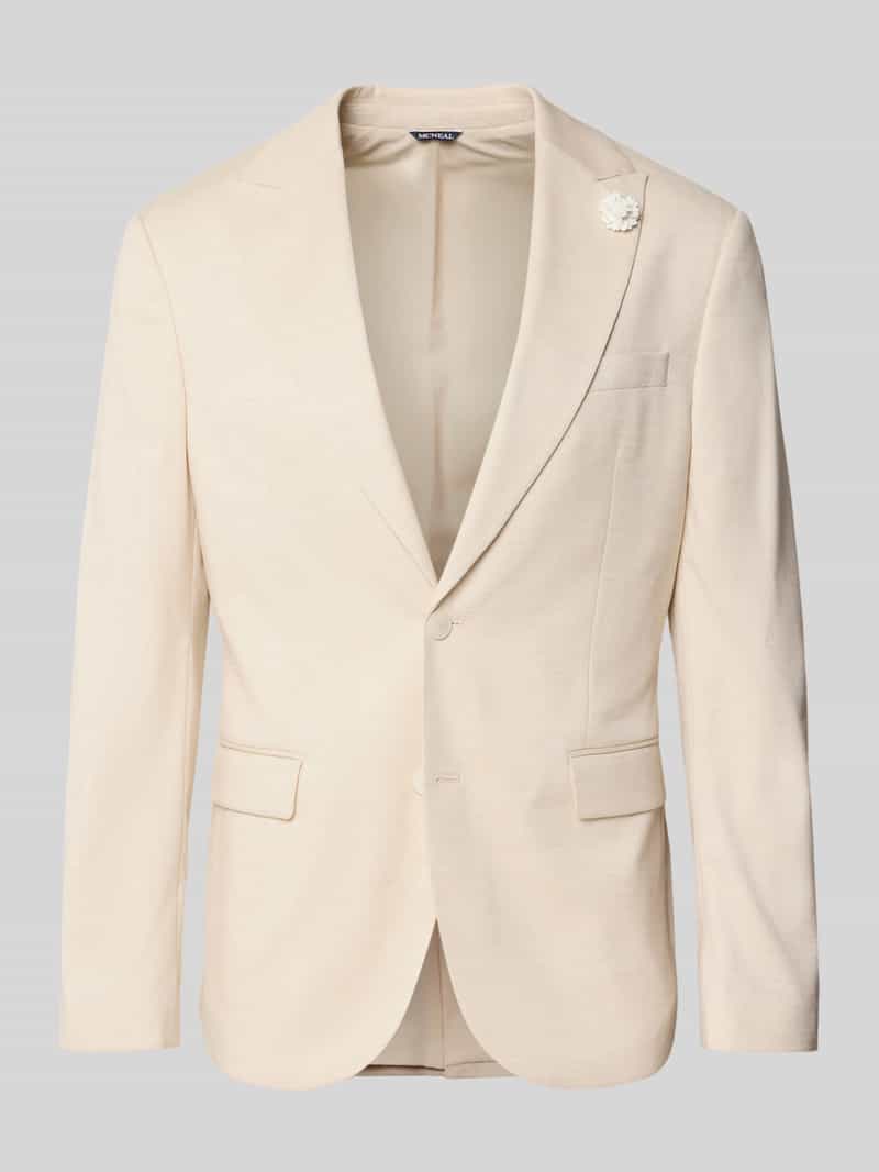 marynarka na 2 guziki o kroju slim fit z domieszką lnu