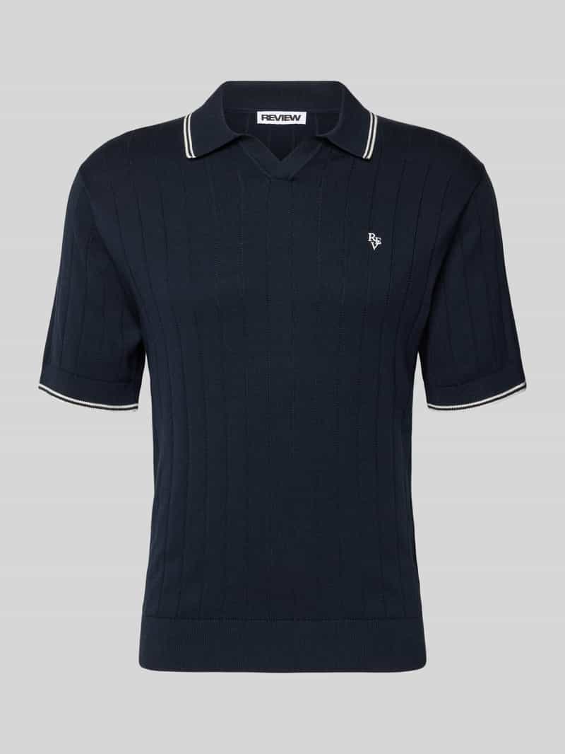 Koszulka polo z dzianiny o kroju slim fit z wyhaftowanym logo